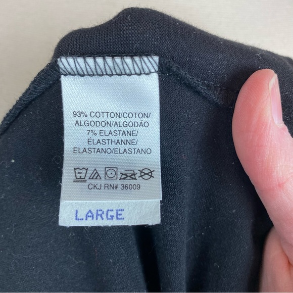 Calvin Klein Jeans Black Long Sleeve Turtleneck Top - Picture 8 of 9